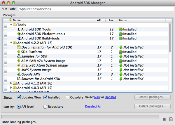 Macbook air android sdk install 5