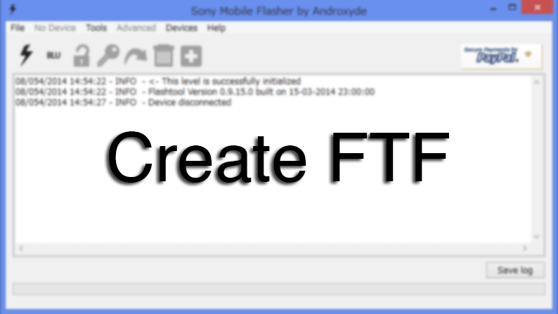 XperiFirmとFlashtoolを使ってftfを作成する方法
