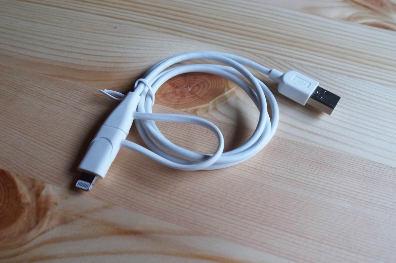 cheero 2in1 USB Cable with micro USB and Lightning connector_2