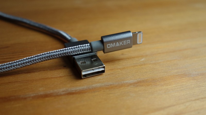 omaker lightning to reversible usb cable