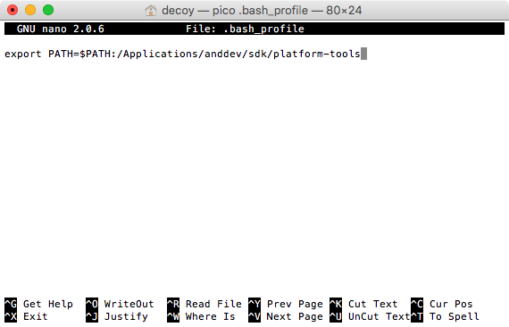 Mac adb fastboot コマンド Android SDK