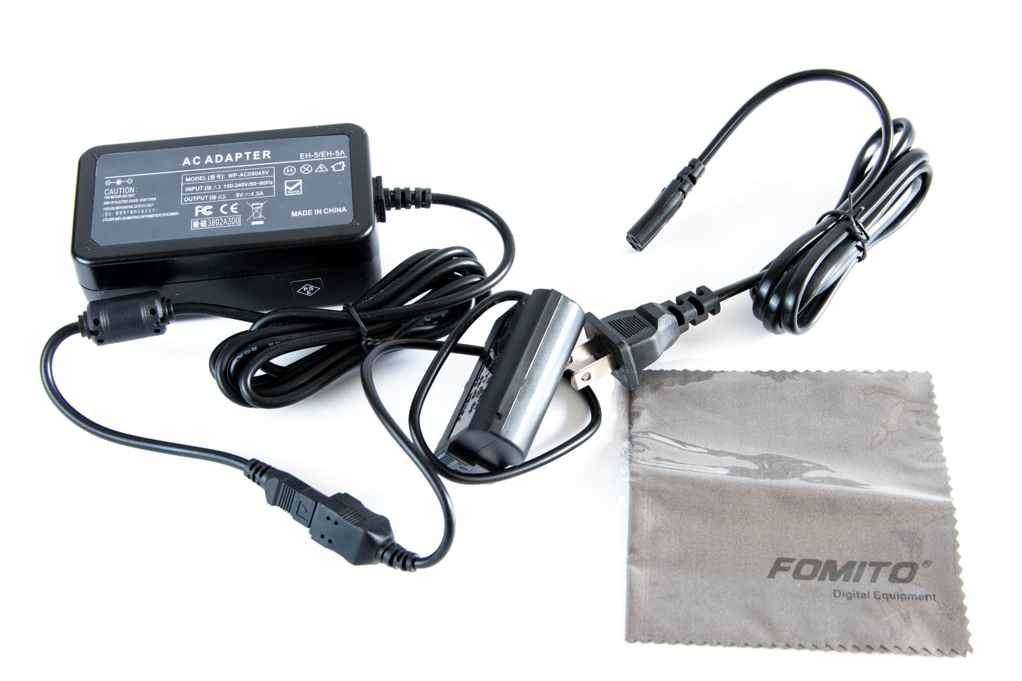Eonvic Dual USB Cable Adaptador para Nikon V1 D800 D810 D610 D7200 EP-5B DC Coupler 