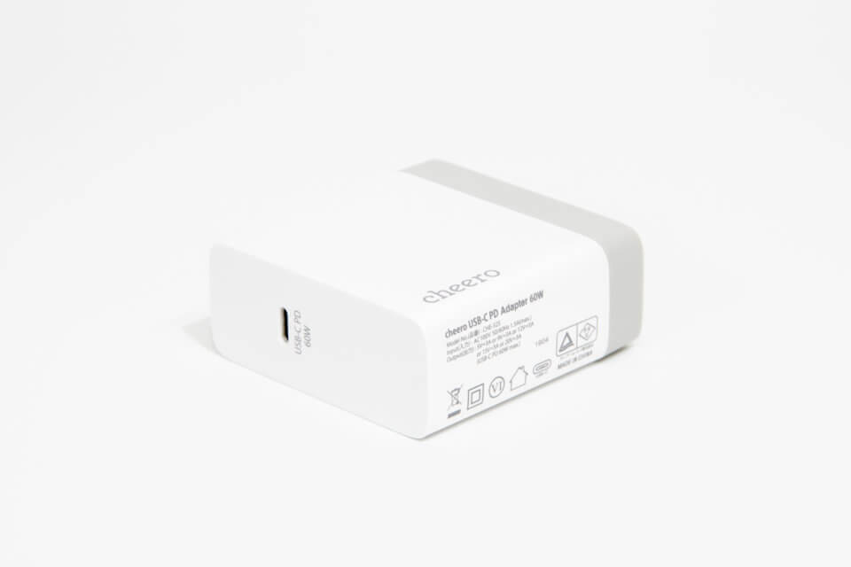 お手頃価格なUSB PD充電器「cheero USB-C PD Charger 60W」 レビュー